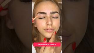 Brows Restructuration brows eyebrows eyebrowtutorial browshaping browsonpoint browstuto [upl. by Ainessey]