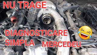 DIAGNOSTICARE SIMPLA MERCEDES 30 CDI V6  NU TRAGE [upl. by Nodmac]