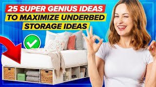 🔥 25 Super Genius Ideas To Maximize Underbed Storage Ideas  Jansens DIY [upl. by Garvy]