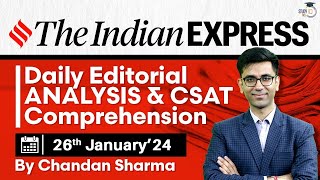 Indian Express Editorial Analysis by Chandan Sharma  26 January 2024  UPSC Current Affairs 2024 [upl. by Aalst415]