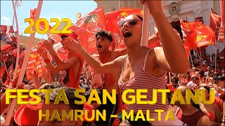 FESTA SAN GEJTANU  HAMRUN MALTA  2022  WALKVLOG MEDIA [upl. by Spencer]