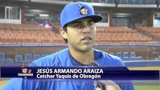 PREVIA TERCER JUEGO YAQUIS VS MEXICALI ENTREVISTA CON ARMANDO ARAIZA [upl. by Urbanna568]