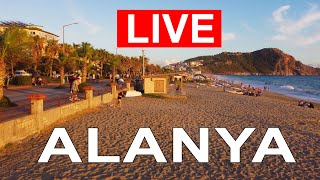 Live Webcam Alanya Turkey KLEOPATRA BEACH 02102023 Сurrent weather in Alanya alanya turkey [upl. by Web]