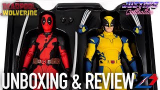 Deadpool amp Wolverine ZD Toys 110 Scale Action Figures Unboxing amp Review [upl. by Aztin]