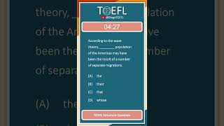 TOEFL Grammar Practice 285  Structure Questions Articles [upl. by Nbi]