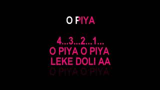 O Piya O Piya Karaoke Video Lyrics Falguni Pathak Wedding Song Karaoke [upl. by Denman535]