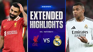 Liverpool vs Real Madrid Extended Highlights  UCL League Phase MD 5  CBS Sports Golazo [upl. by Iren]