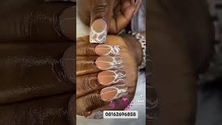 Umbre nails with design [upl. by Cecilla]