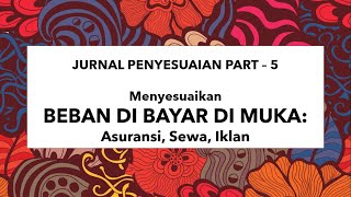 MENYESUAIKAN BEBAN DIBAYAR DIMUKA  JURNAL PENYESUAIAN [upl. by Eilak976]