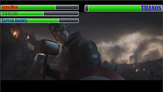 Iron Man Thor and Captain America vs Thanos With Healthbars [upl. by Alexandro798]