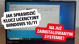 Jak sprawdzić klucz licencyjny Windows 1011 na już zainstalowanym systemie Jak odzyskać swój klucz [upl. by Eem]