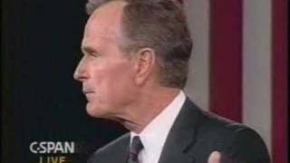 Clinton vs Bush in 1992 Debate [upl. by Rebna673]