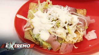 Tostadas de rechupete en el Mercado de Jamaica ¿¡Y son cuadradas  Al Extremo [upl. by Samau]