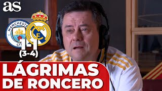 Las LÁGRIMAS de TOMÁS RONCERO tras los penaltis del MANCHESTER CITY  REAL MADRID [upl. by Nodearb694]