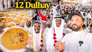 ARAB 🇸🇦 WEDDING  Joint 12 Grooms Wedding Ceremony in Madina  Unique Experience [upl. by Warfore]