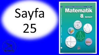 8sınıf MATEMATİK DERS KİTABI ADA YAYINCILIK sayfa 25 [upl. by Bibbie575]