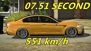 BMW M5 F90 GEARBOX SETTING 1695HP  CAR PARKING MULTIPLAYER [upl. by Ainitsirc525]