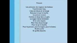 Poésie  POISSON de Paul Eluard [upl. by Ynnattirb]