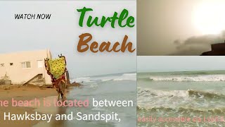 Turtle Beach Karachi  Sea side  Hawks Bay  sandspit  sea waves  Tour Typewritertourtypewriter [upl. by Audly361]