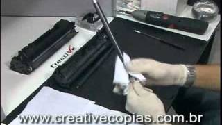 Video Aula Recarga Toner HP 1160 1320 3390 Q5949A Q5959X 49A 49X [upl. by Serilda]