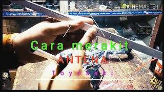 Tutorial cara merakit antena merek toyosaki TYS888S [upl. by Neehs]