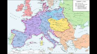 Map of Europe in 1812 [upl. by Tanny480]