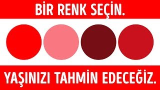 ZİHİNSEL YAŞINIZI ORTAYA ÇIKARACAK BİR RENK TESTİ [upl. by Leirza794]