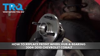 Chevy Cobalt 20042010 CV Axle Replacement [upl. by Etnaik]