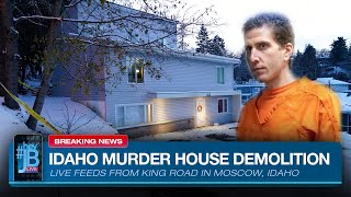 Live Feeds Demolition of home in Idaho murders  King Road house being demolished  HeyJB Live [upl. by Eniad]