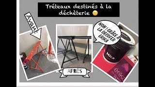 ➫Je relooke ces vieux tréteaux destinés à la déchetterie 😱 avec la【DECOFER ERIKA】💯 [upl. by Manchester]