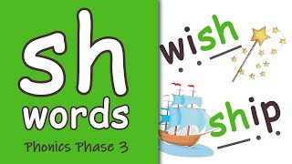 sh Words  Blending Phonics Phase 3 [upl. by Storfer]