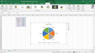 How to display percentage labels in pie chart in Excel [upl. by Gwendolen]