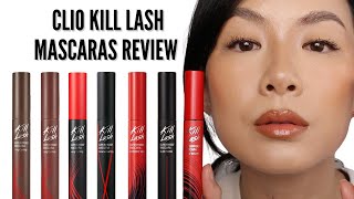 Clio Kill Lash Superproof Mascaras Review BEST vs WORST [upl. by Ymerrej]