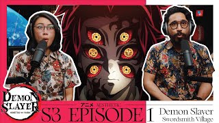 Demon Slayer  Swordsmith Village Arc  Season 3 Episode 1 Reaction [upl. by Airotnahs292]