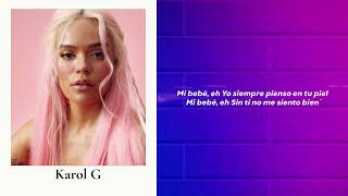 Karol G  Bebesita Lyrics [upl. by Yffub]