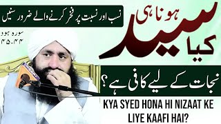 Kya Syed Hona Hi Nizaat Ke Liye Kafi Hai  Mufti Zia Ahmad Qadri Rizvi [upl. by Ahsenak544]