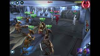 SWGOH TW Geonosian Poggle Omicron vs First Order [upl. by Claiborne254]