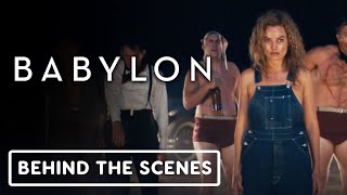 Babylon  Official Behind the Scenes Clip 2022 Brad Pitt Margot Robbie Tobey Maguire [upl. by Ydneh]