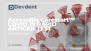 AccessBio Carestart™ COVID19 Antigen Test Instructional Video [upl. by Ardaid]