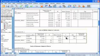 Oneway Repeated Measures Anova  SPSS part4 [upl. by Locklin777]