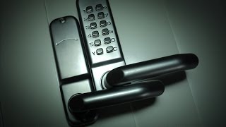 Mechanical Door Lock Digital Code Password Pin Push Button Keyless Lever Handle [upl. by Yvad552]