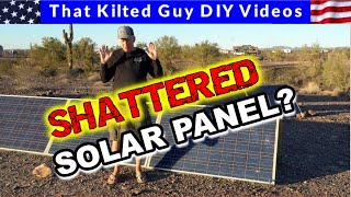 DONT TOSS YOUR BROKEN SOLAR PANEL Until you watch this [upl. by Alinna]