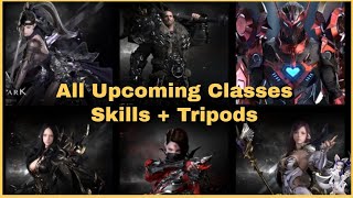 Lost Ark All New Upcoming Classes Skills amp CustomisationTripods Gameplay With Timestamp [upl. by Eikcaj612]