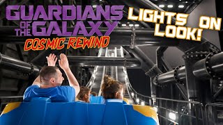 Guardians of the Galaxy Cosmic Rewind LIGHTS ON Low Light POV [upl. by Walston810]