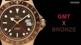 Glycine Combat SUB 42 Sports Bronze GMT Brown Ref GL0316 [upl. by Nnaycart]