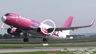 Airbus A320  Wizz Air Malta quotold liveryquot 9HWZX  takeoff at Memmingen Airport [upl. by Nerte]