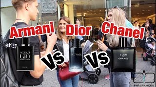 Acqua di Gio profumo vs Dior Sauvage edt vs Bleu de Chanel edp  fragrance test [upl. by Vivyanne]