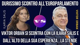 Furioso scontro tra Ilaria Salis e Orban allEuroparlamento cos’è successo [upl. by Allekram]