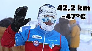 The coldest marathon in the World  Oymyakon Siberia [upl. by Anaugahs]