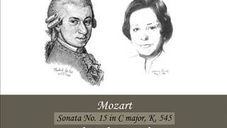 Alicia de Larrocha  Mozart Sonata Nº 16 in C major K 545  quotSonata semplicequot 1977 [upl. by Nas]